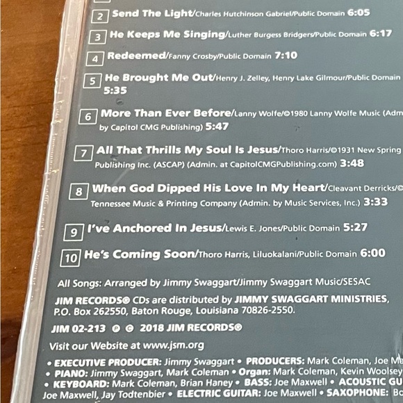 Jimmy Swaggart CD “I’m trusting you Lord” - Picture 4 of 4